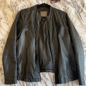 Faux leather jacket